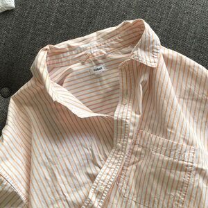 Oversized stripped shirt long sleeve